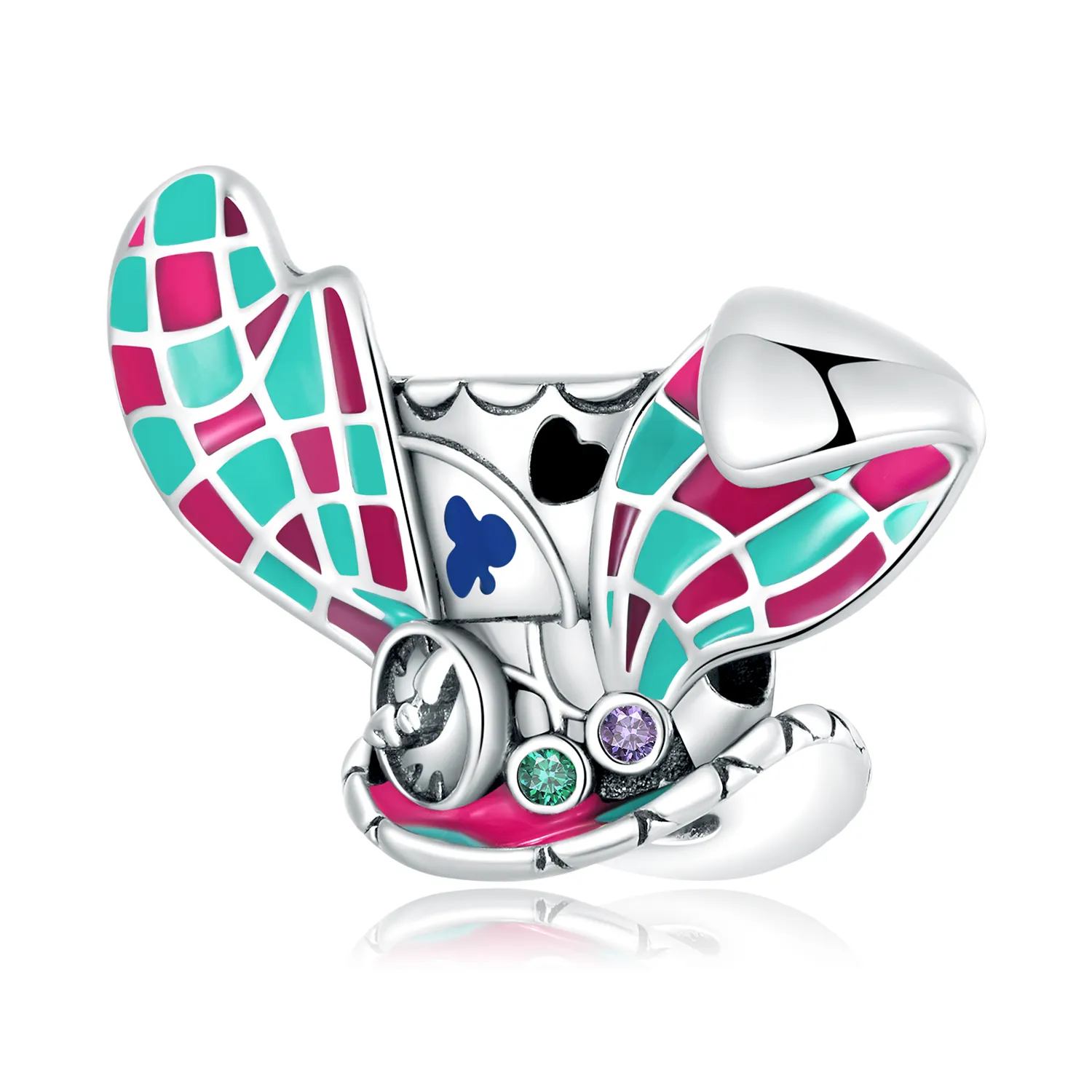 Pandora Style Rabbit Ears Magic Hat Charm - SCC2243