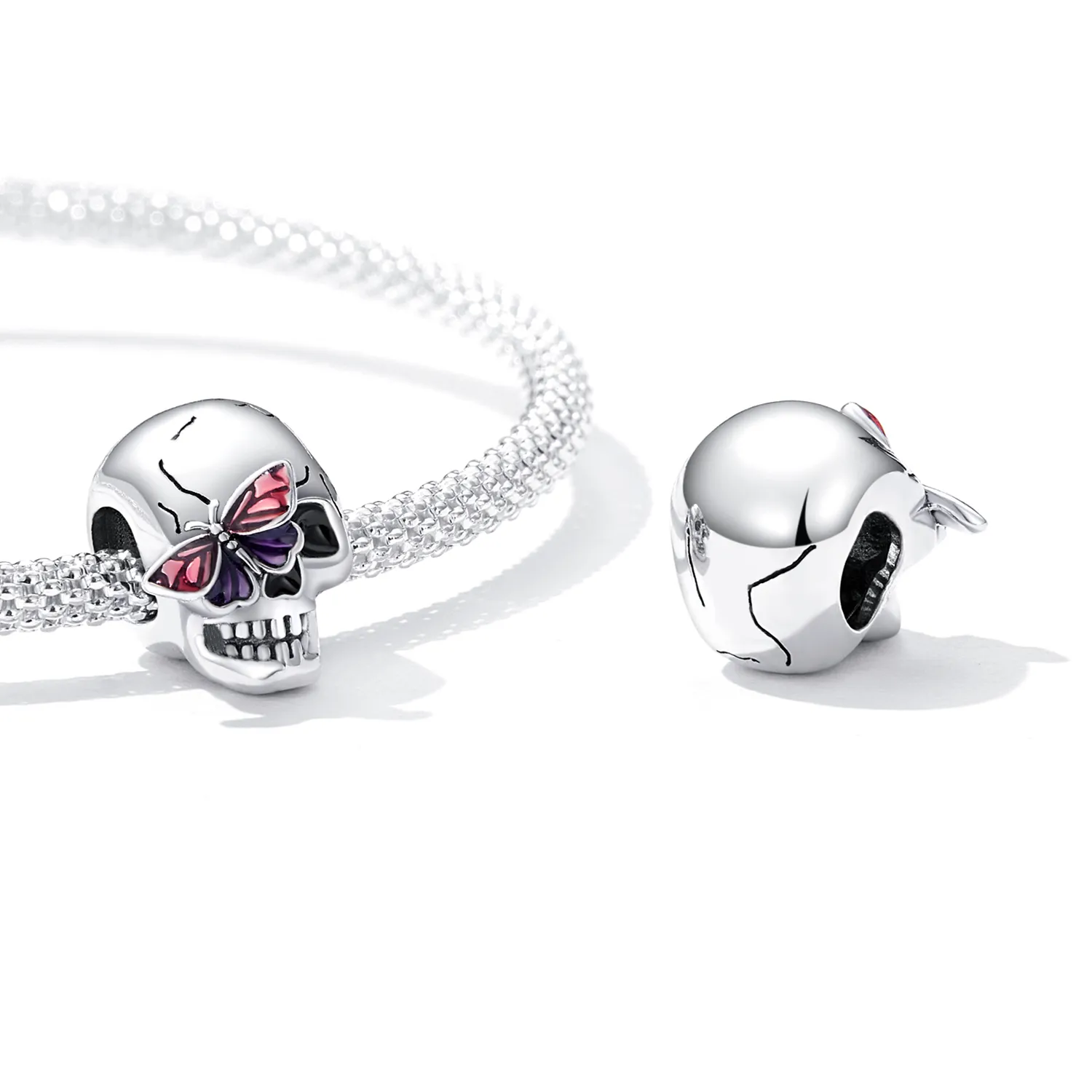 Pandora Style Retro Skull Charm - SCC2232