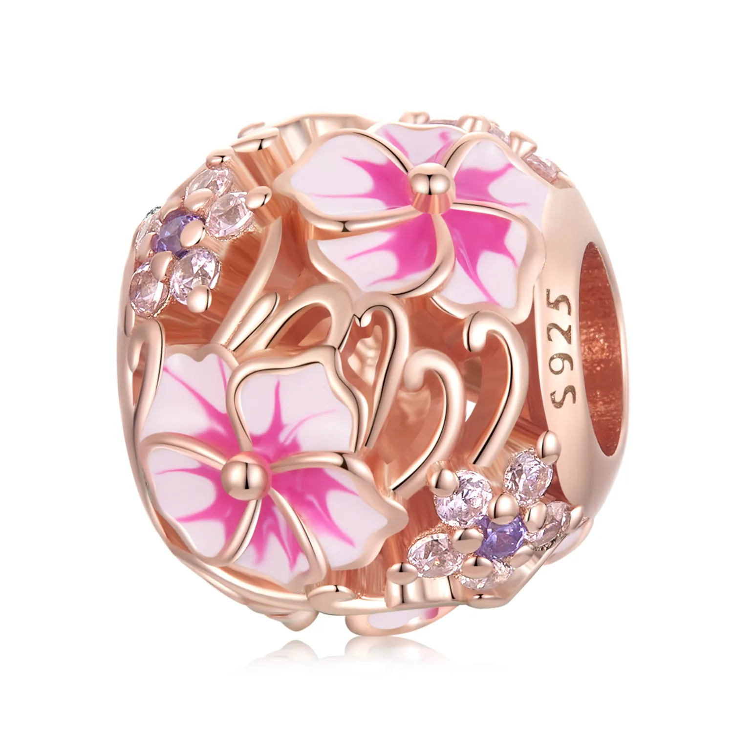 pandora style rosa sakura charm bsc643