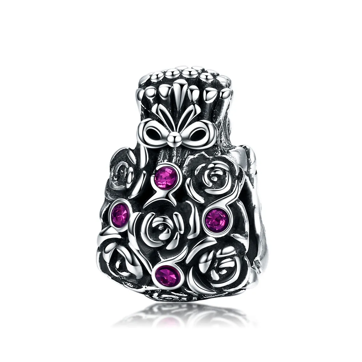 Pandora Style Rose Bag Charm - SCC962