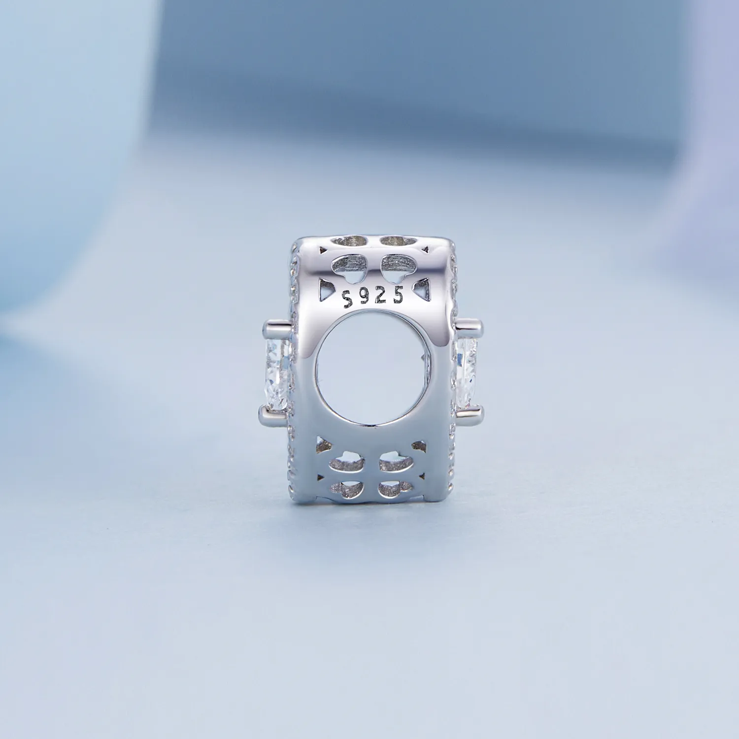 Pandora Style Shining Heart Charm - BSC662