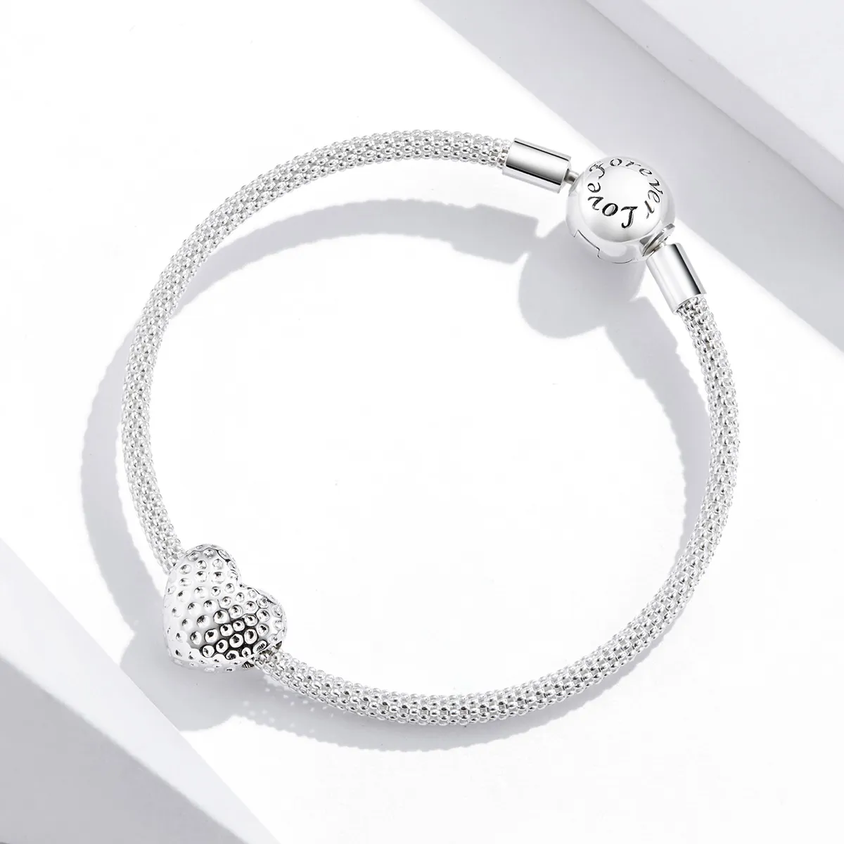 Pandora Style Shining Heart Charm - SCC1587