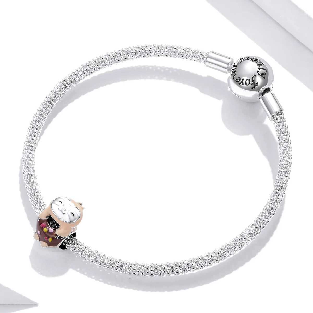 Pandora Style Sloth Donut Charm - SCC1881