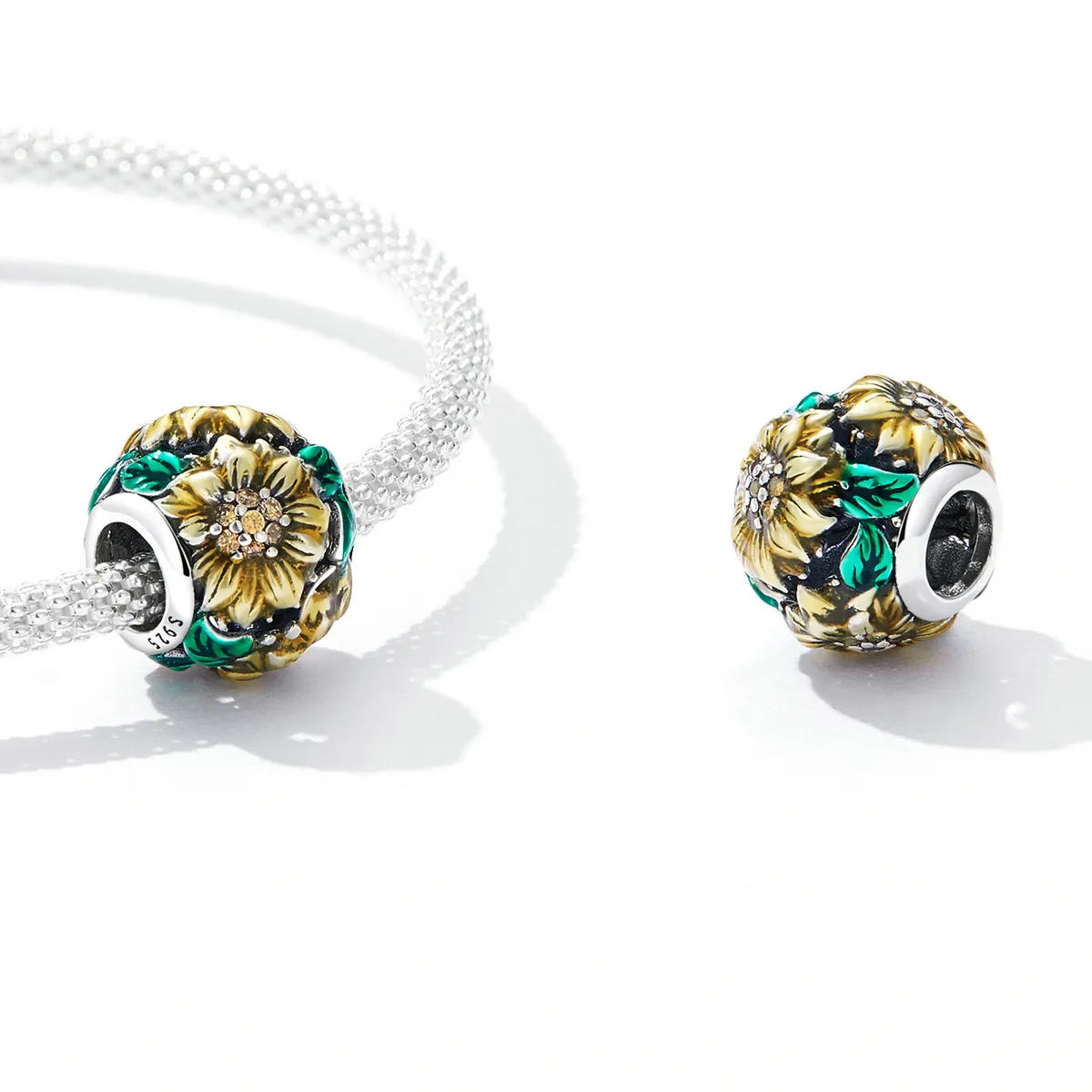 Pandora Style Sunflower Charm - SCC2209