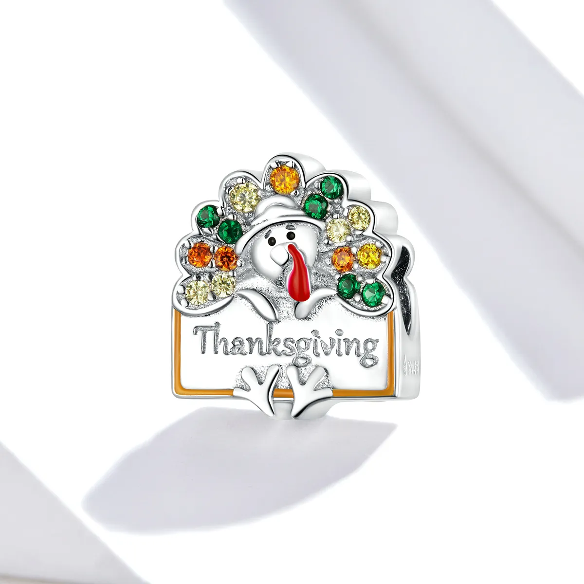 Pandora Style Thanksgiving Kalkun Charm - BSC339