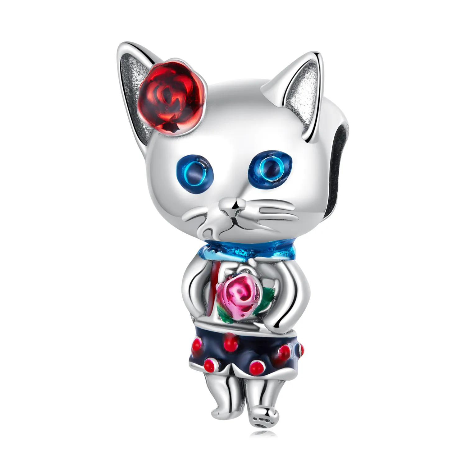 pandora style weird cat charm scc2377