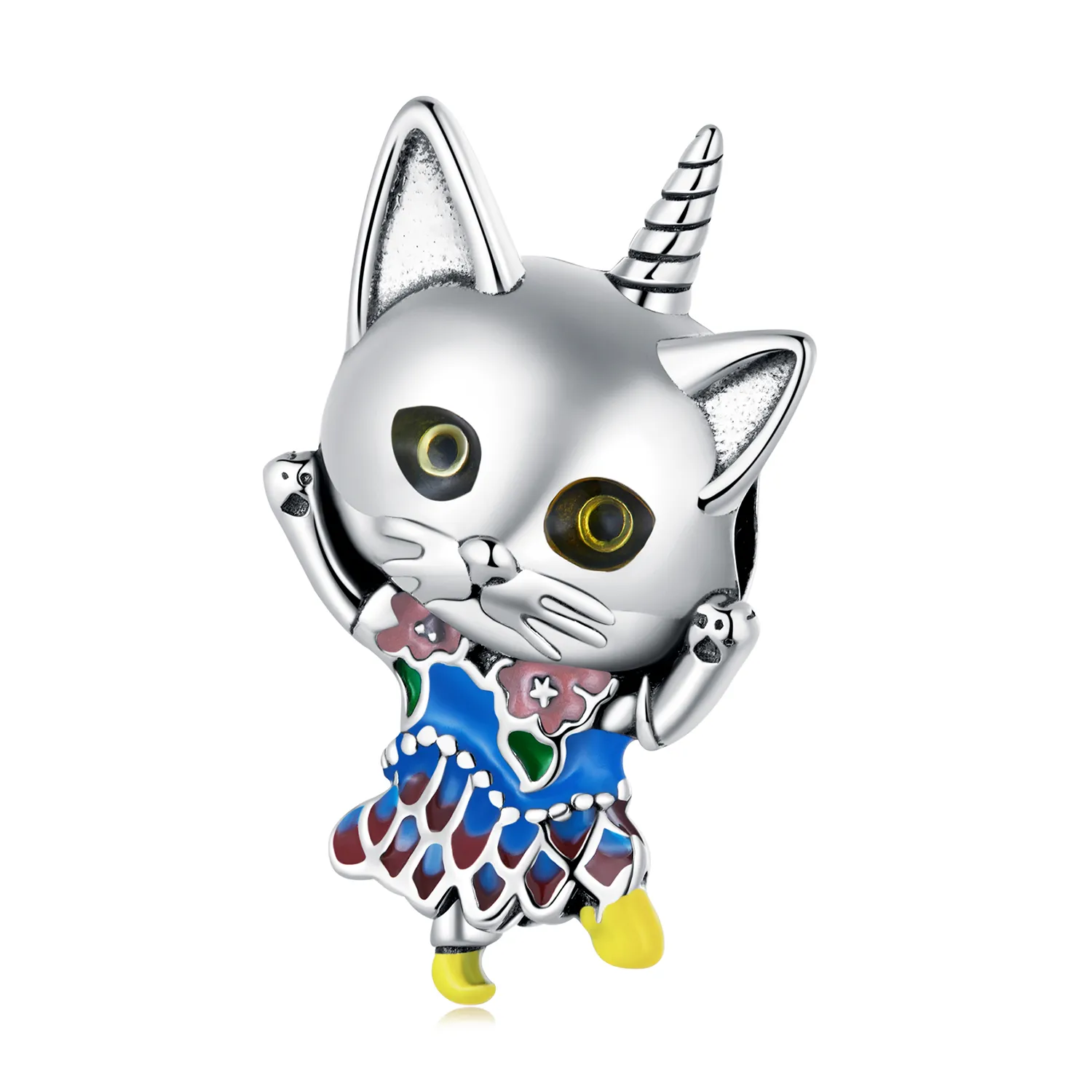 Pandora Style Weird Cat Charm - SCC2378