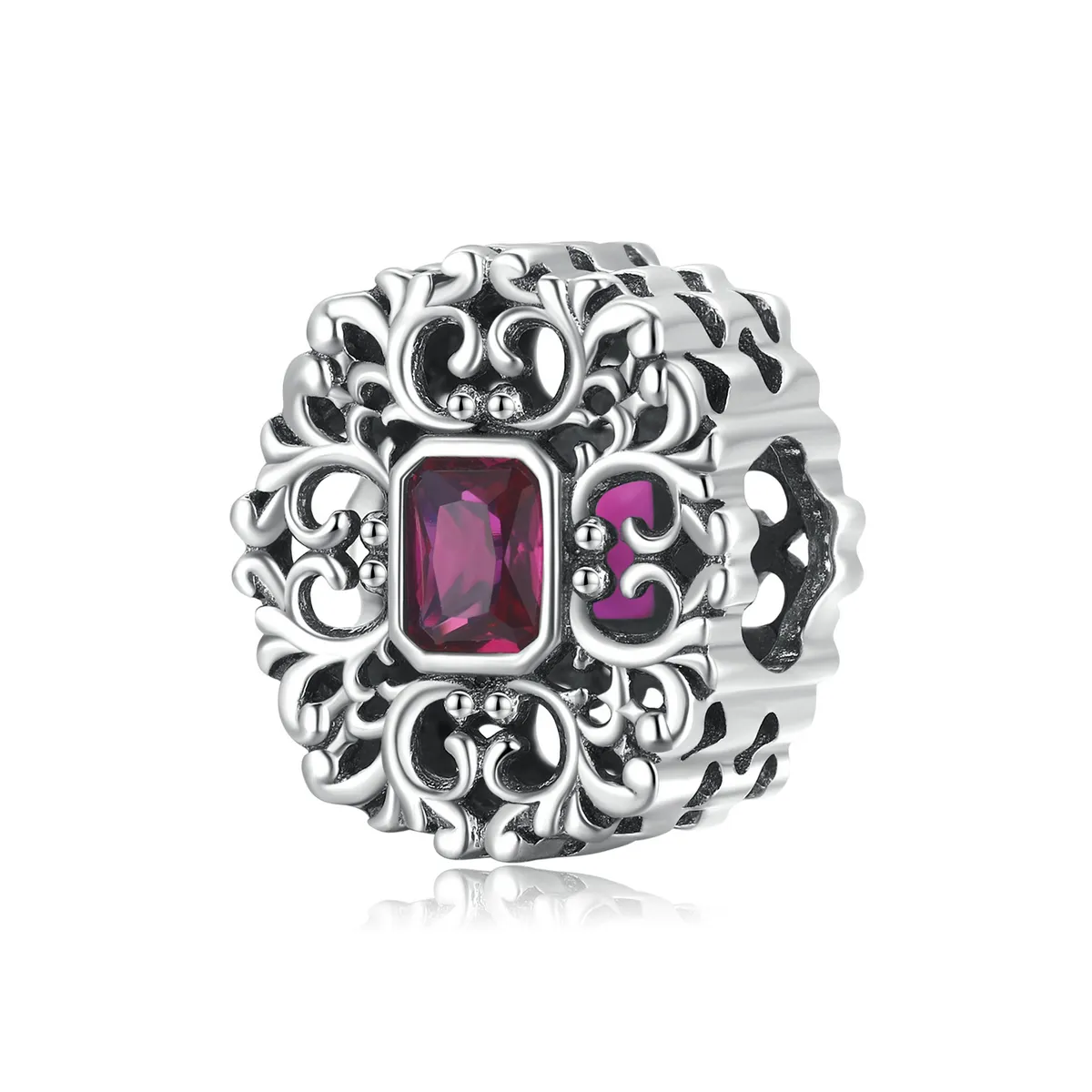 pandora stil retro mønster zirkonium charm scc2152