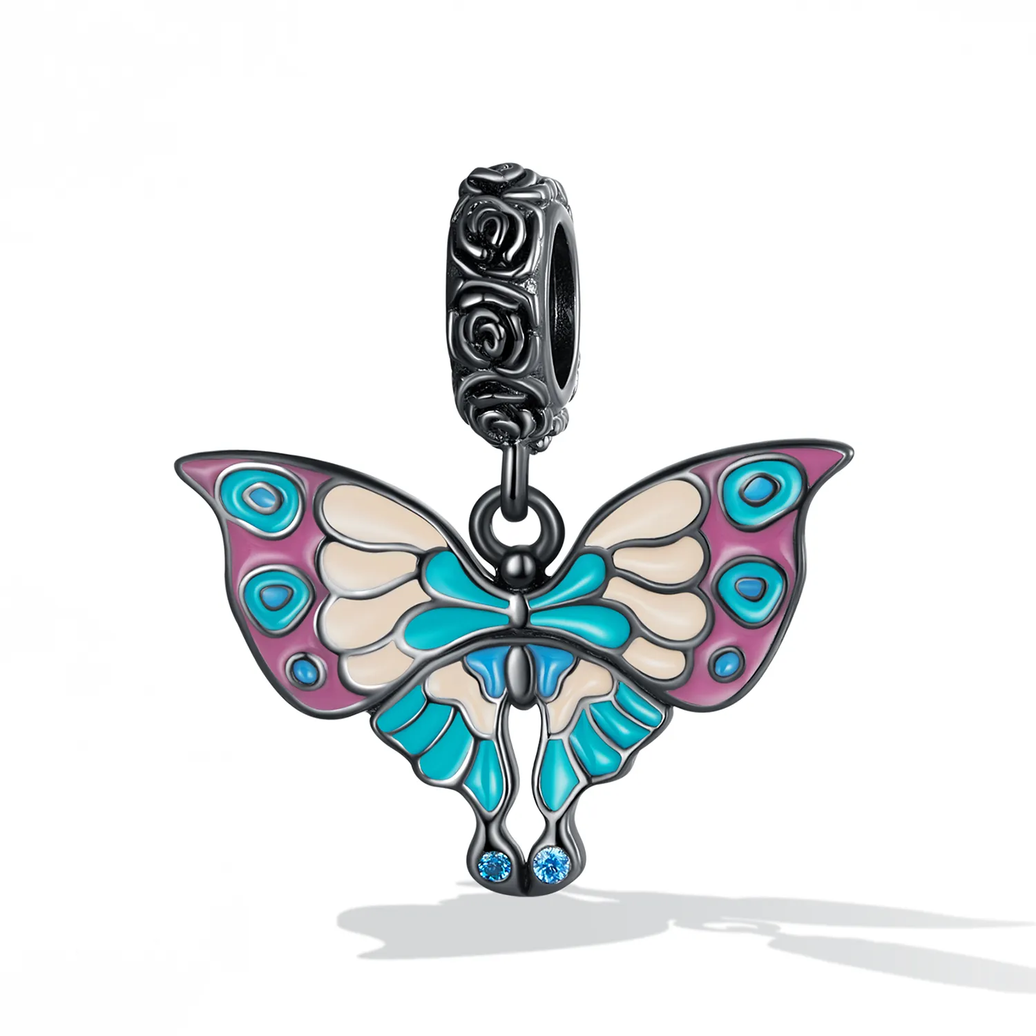 Pandora Style Artistic Butterfly Dingle - SCC2240