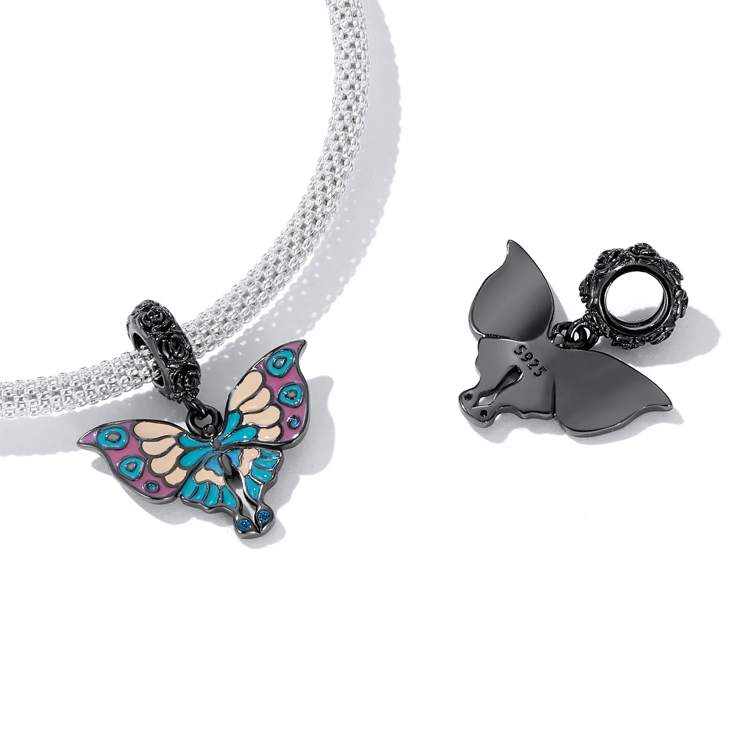 Pandora Style Artistic Butterfly Dingle - SCC2240