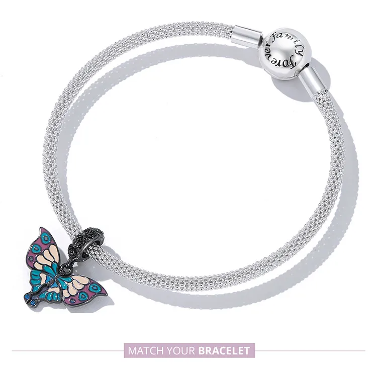 Pandora Style Artistic Butterfly Dingle - SCC2240