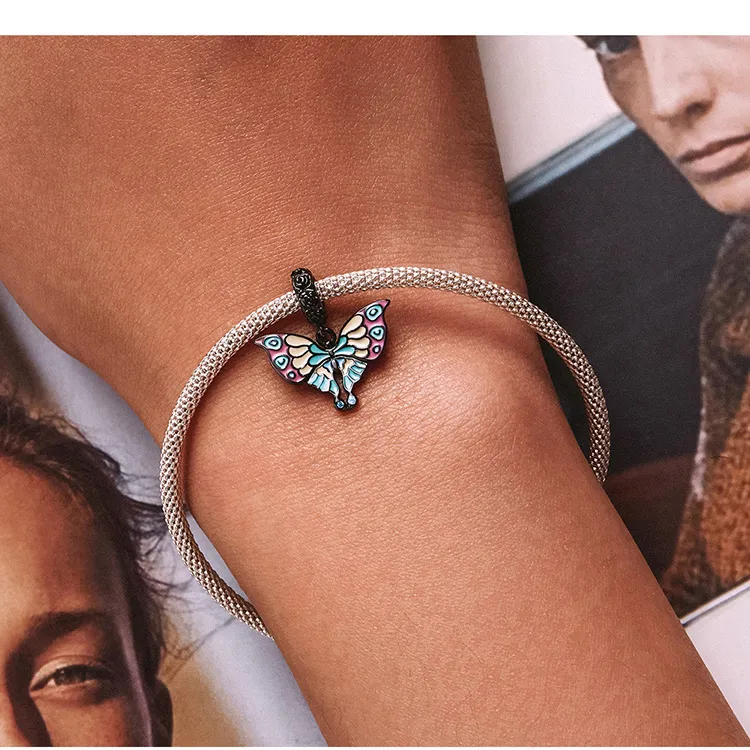 Pandora Style Artistic Butterfly Dingle - SCC2240