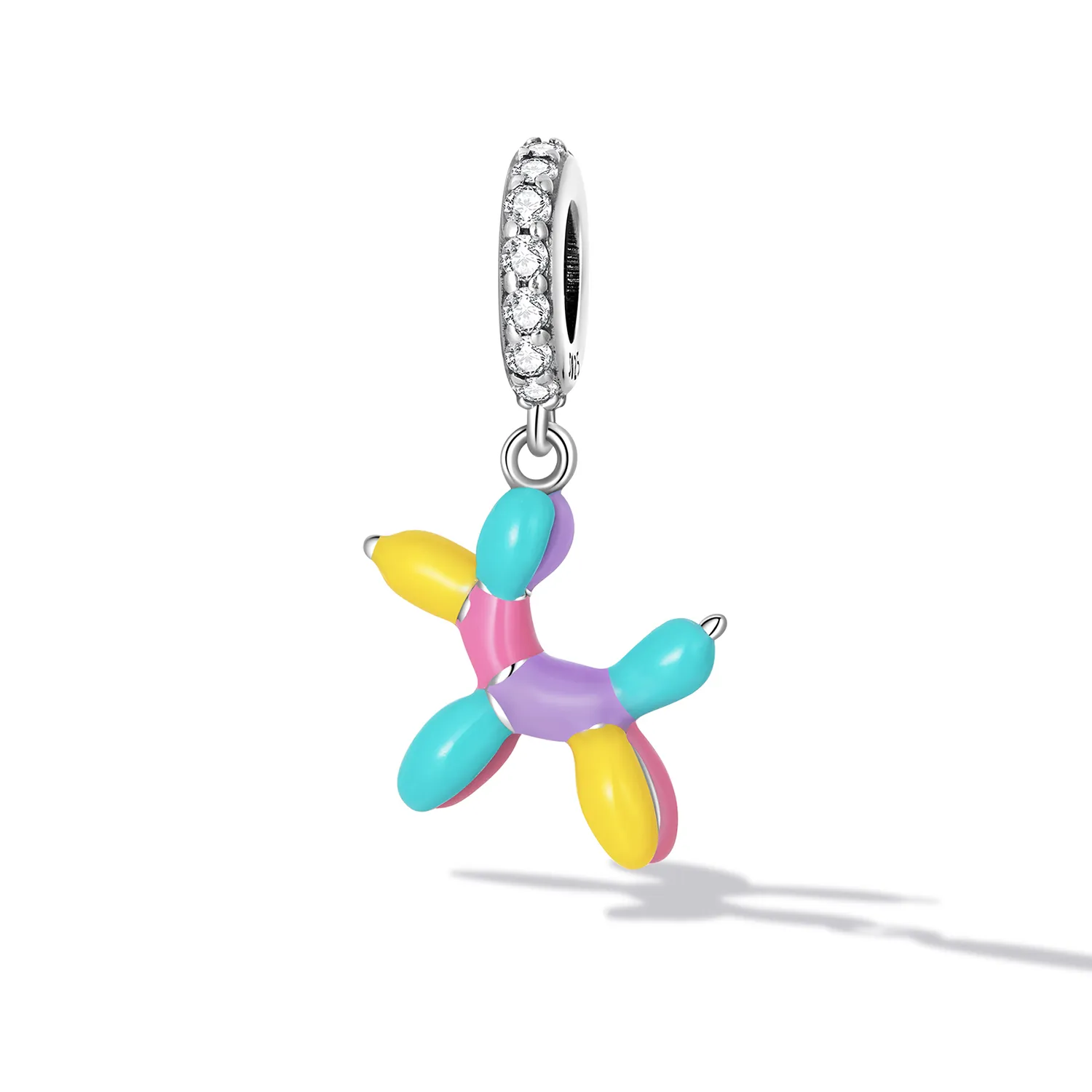 Pandora Style Ballong Puppy Dangle - SCC2217