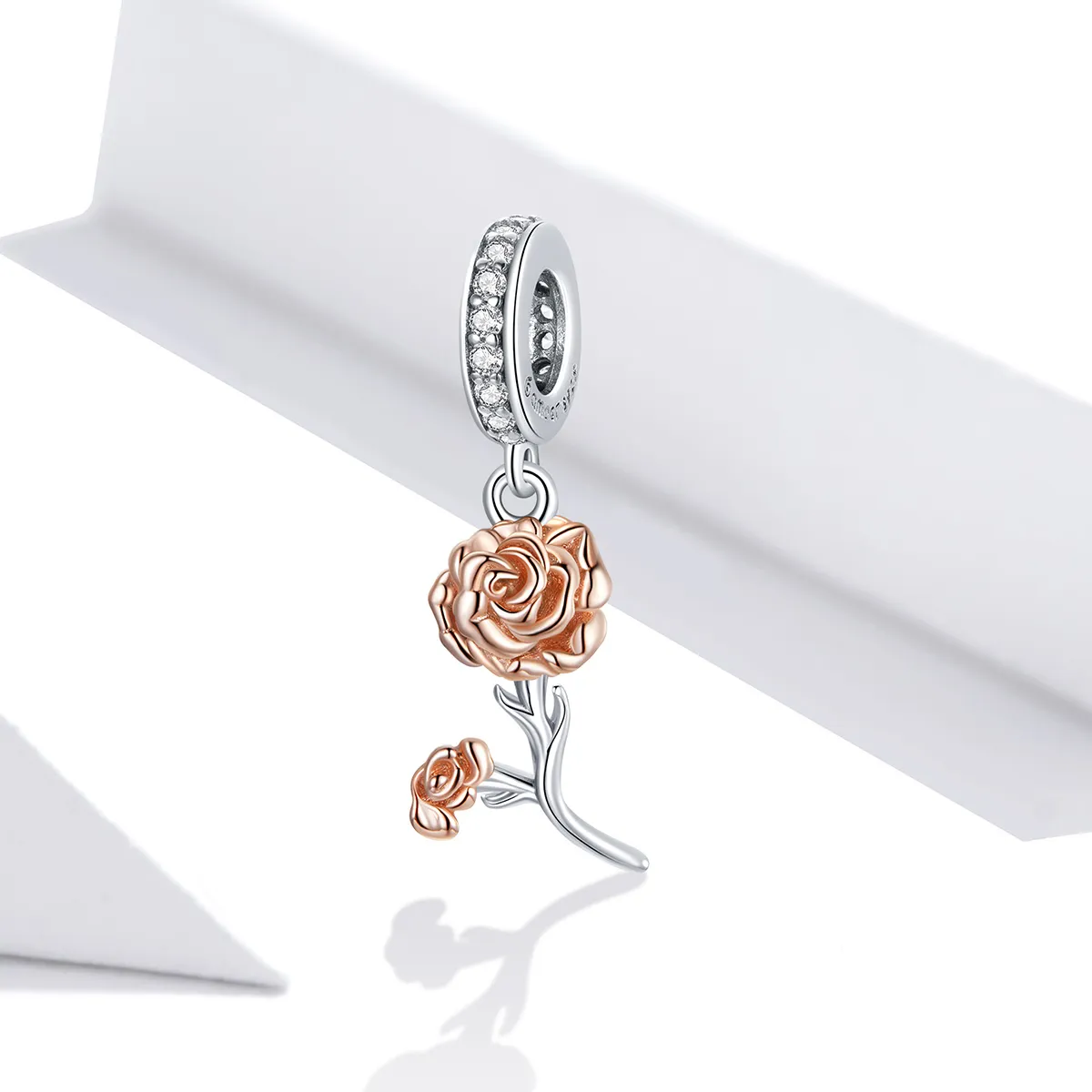 Pandora Style Carnation Dangle - BSC422