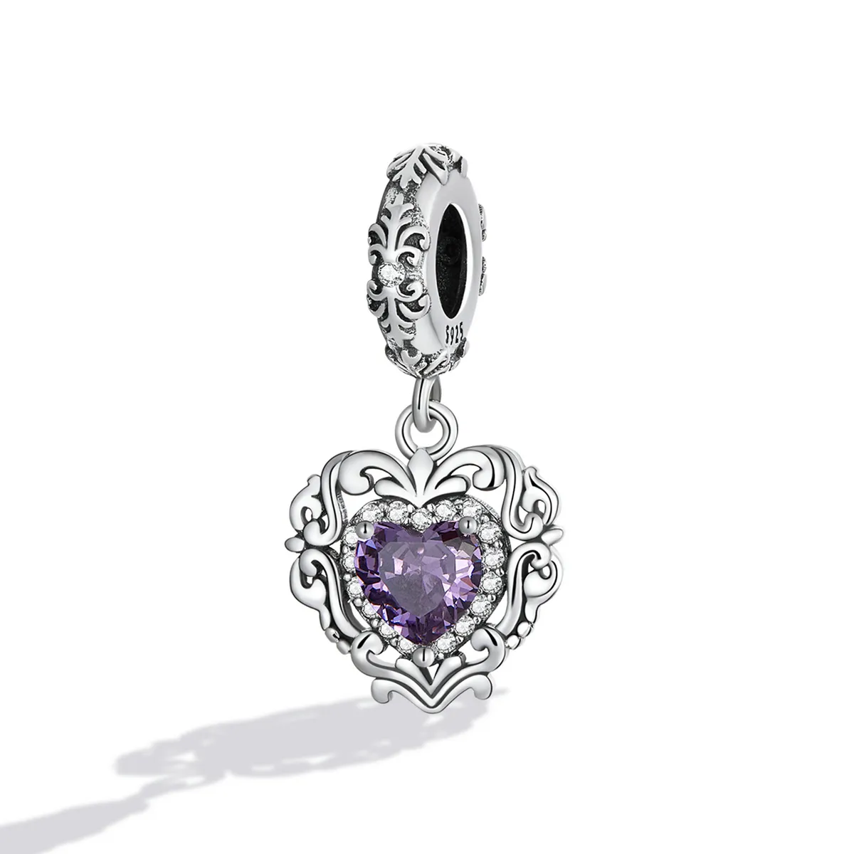 Pandora Style Classical Love Dangle - SCC2181