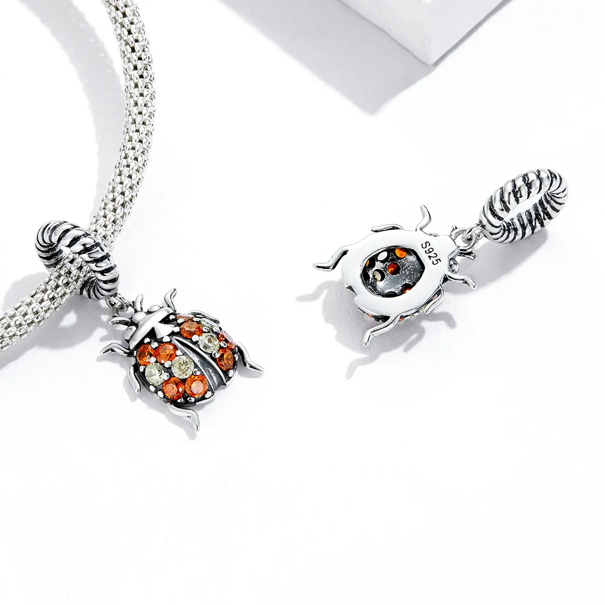 Pandora Style Delikat Ladybug Dangle - SCC2179