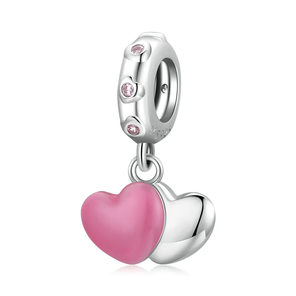 Pandora Style Double Love Dangle - SCC2006