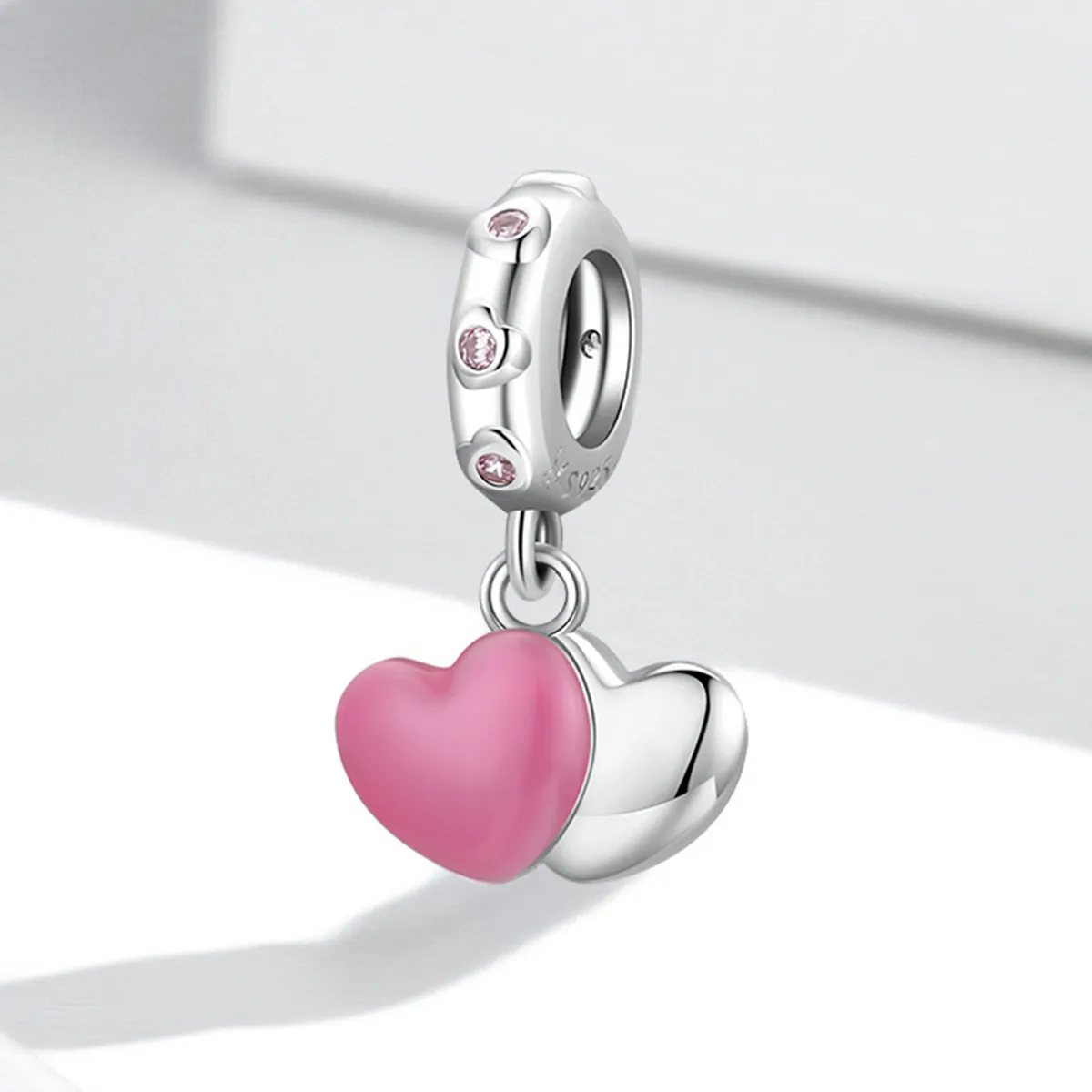 Pandora Style Double Love Dangle - SCC2006