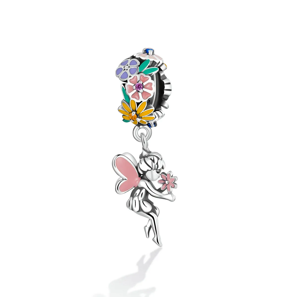 Pandora Style Flower Alf Dangle - BSC592