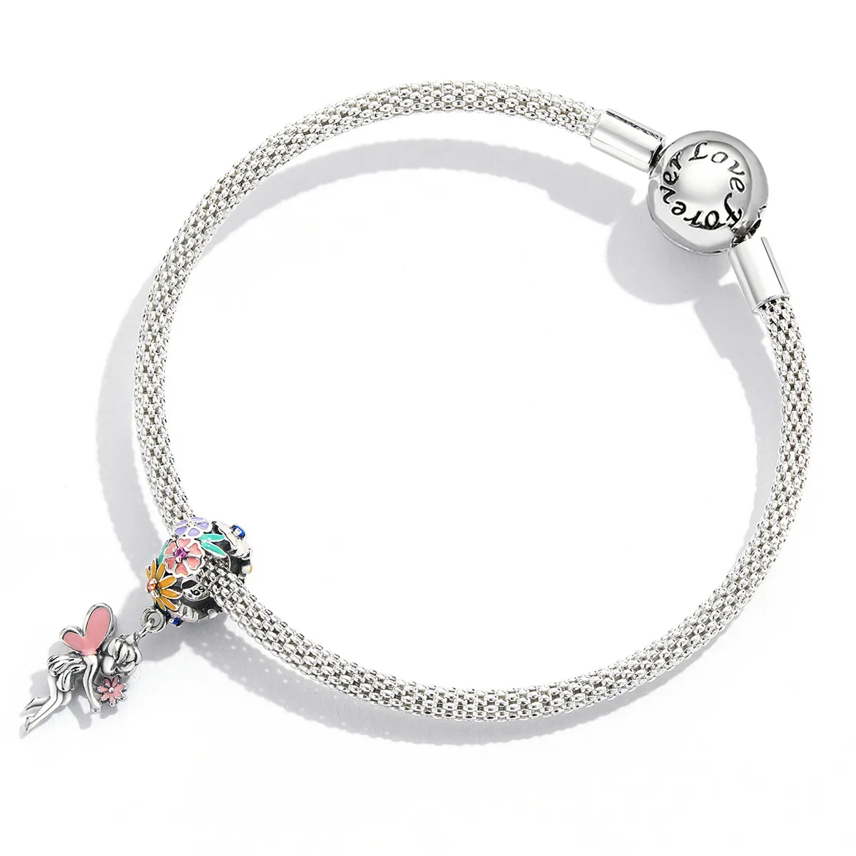 Pandora Style Flower Alf Dangle - BSC592