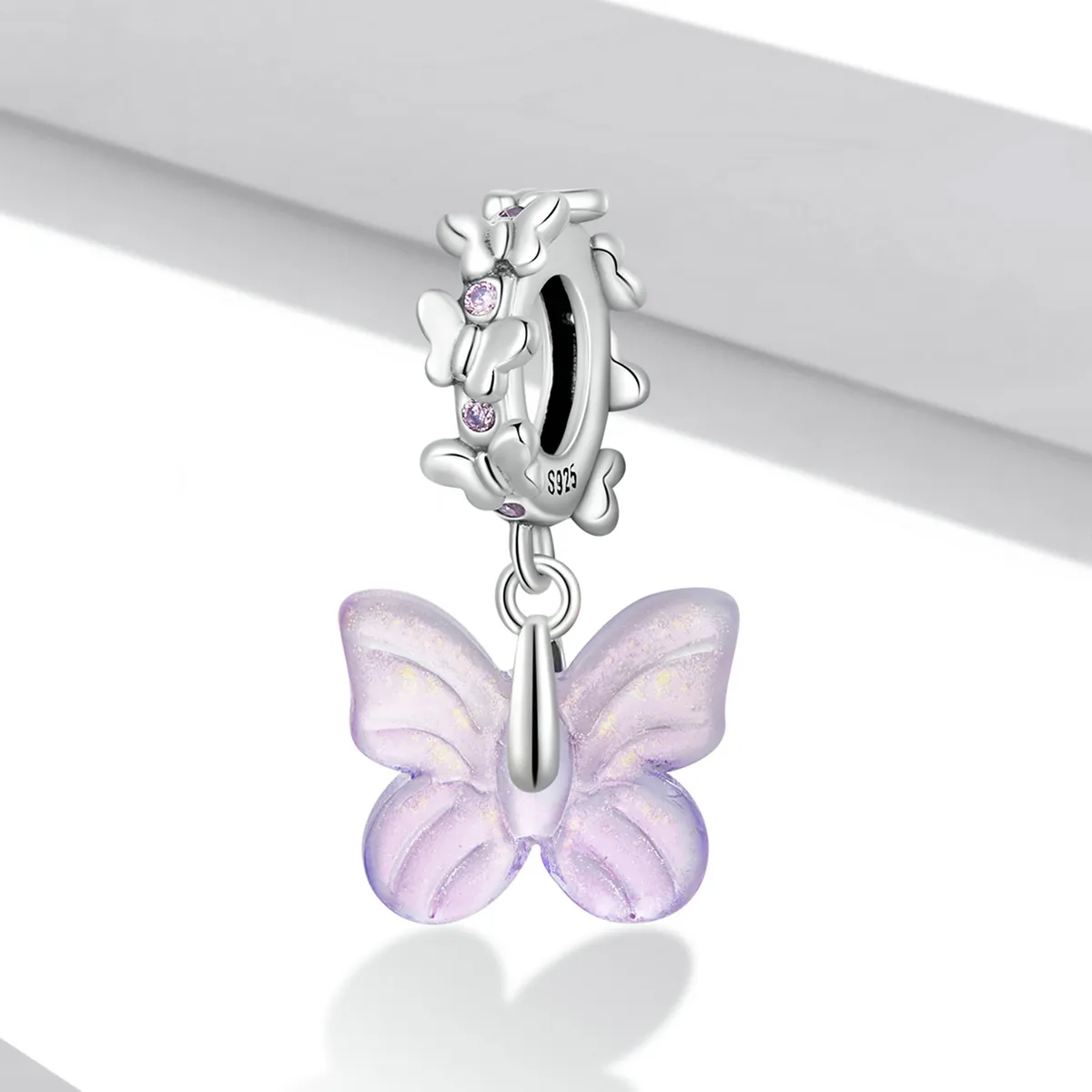 Pandora Style Glass Butterfly Dingle - SCC2087