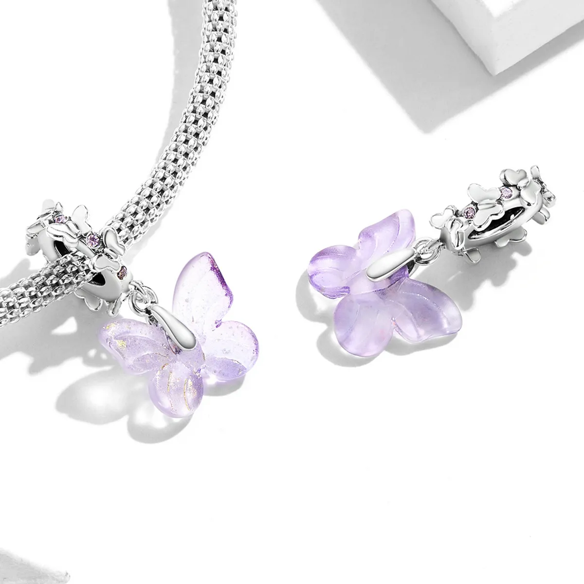 Pandora Style Glass Butterfly Dingle - SCC2087