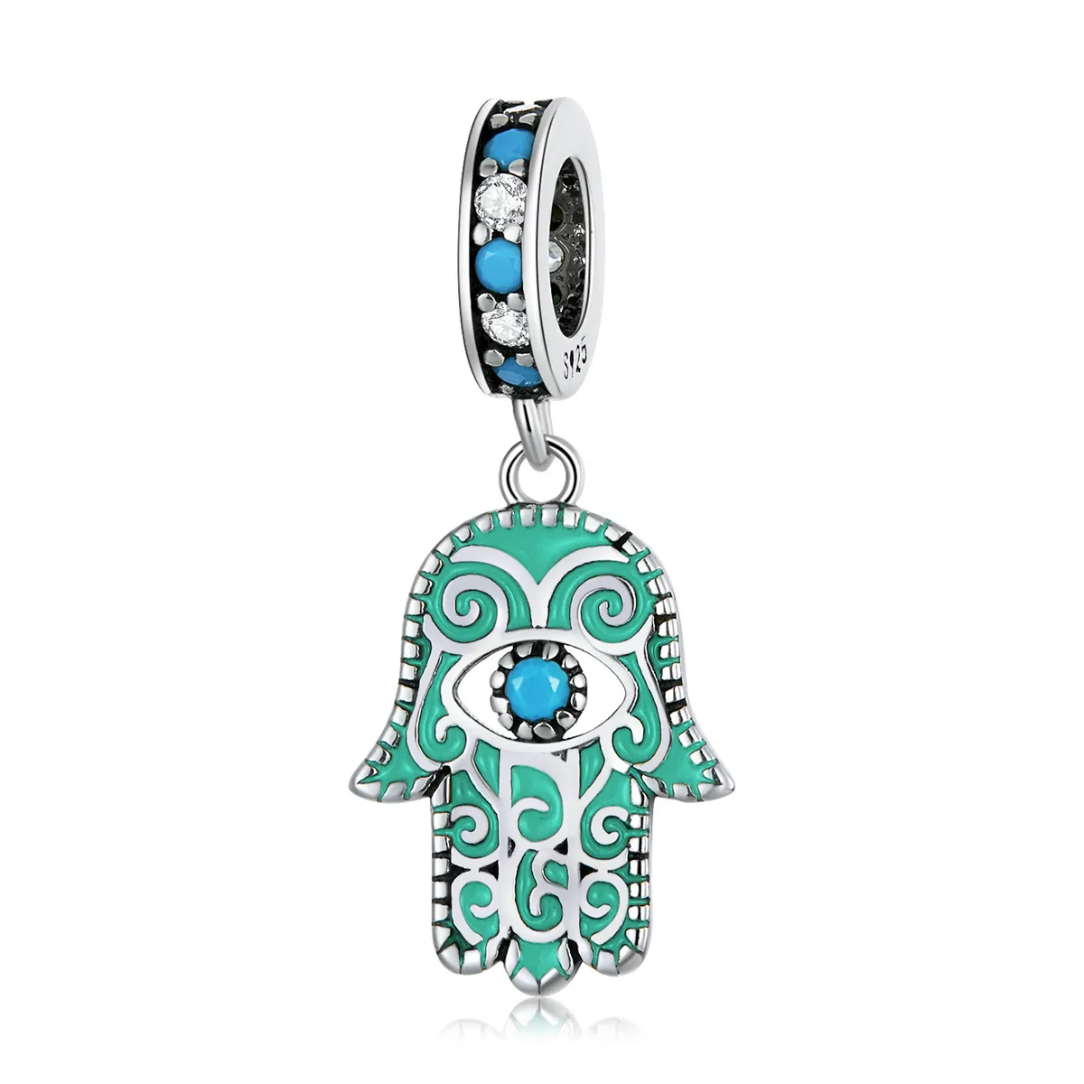 Pandora Style Hand of Fatima Dangle - BSC593