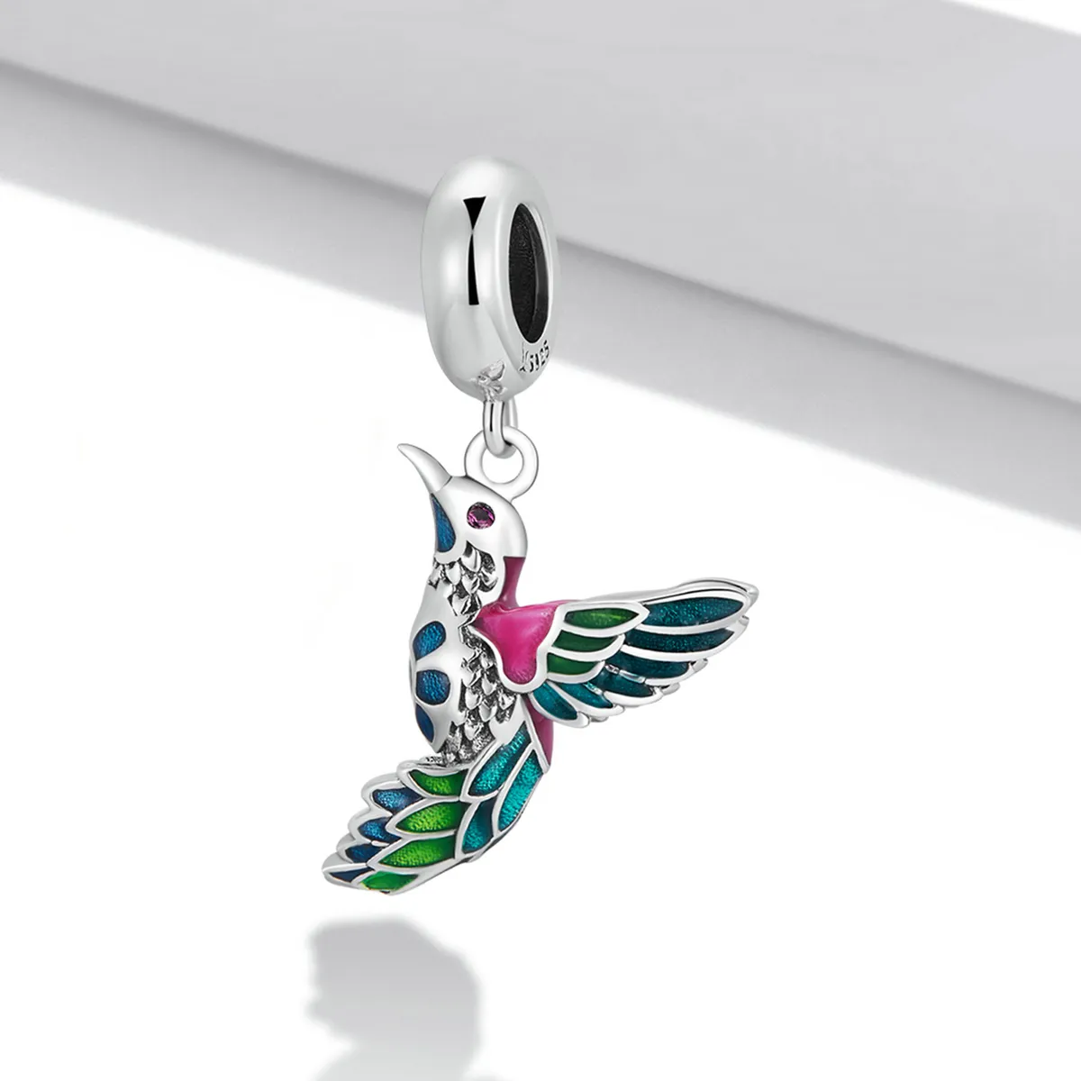 Pandora Style Kingfisher Dangle - SCC2126