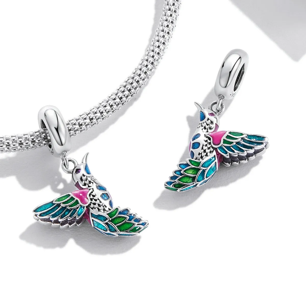 Pandora Style Kingfisher Dangle - SCC2126