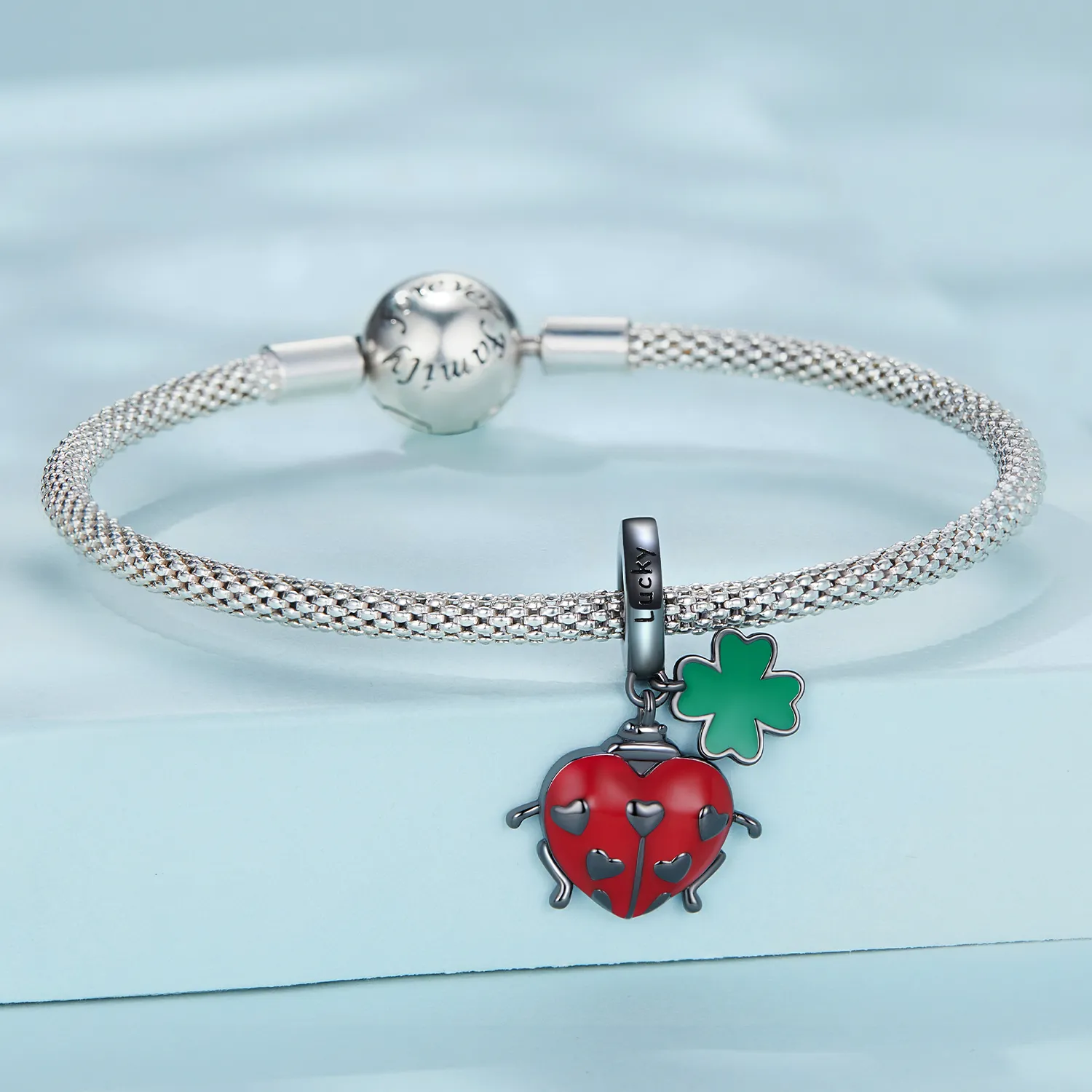 Pandora Style Ladybug Dangle - SCC2411