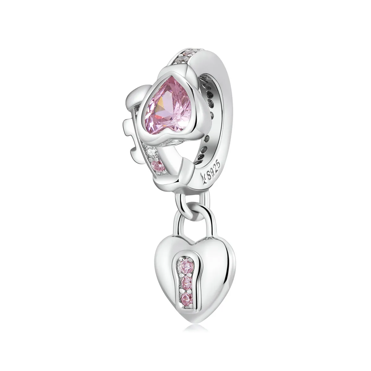 Pandora Style Love Lock Dingle - SCC2124