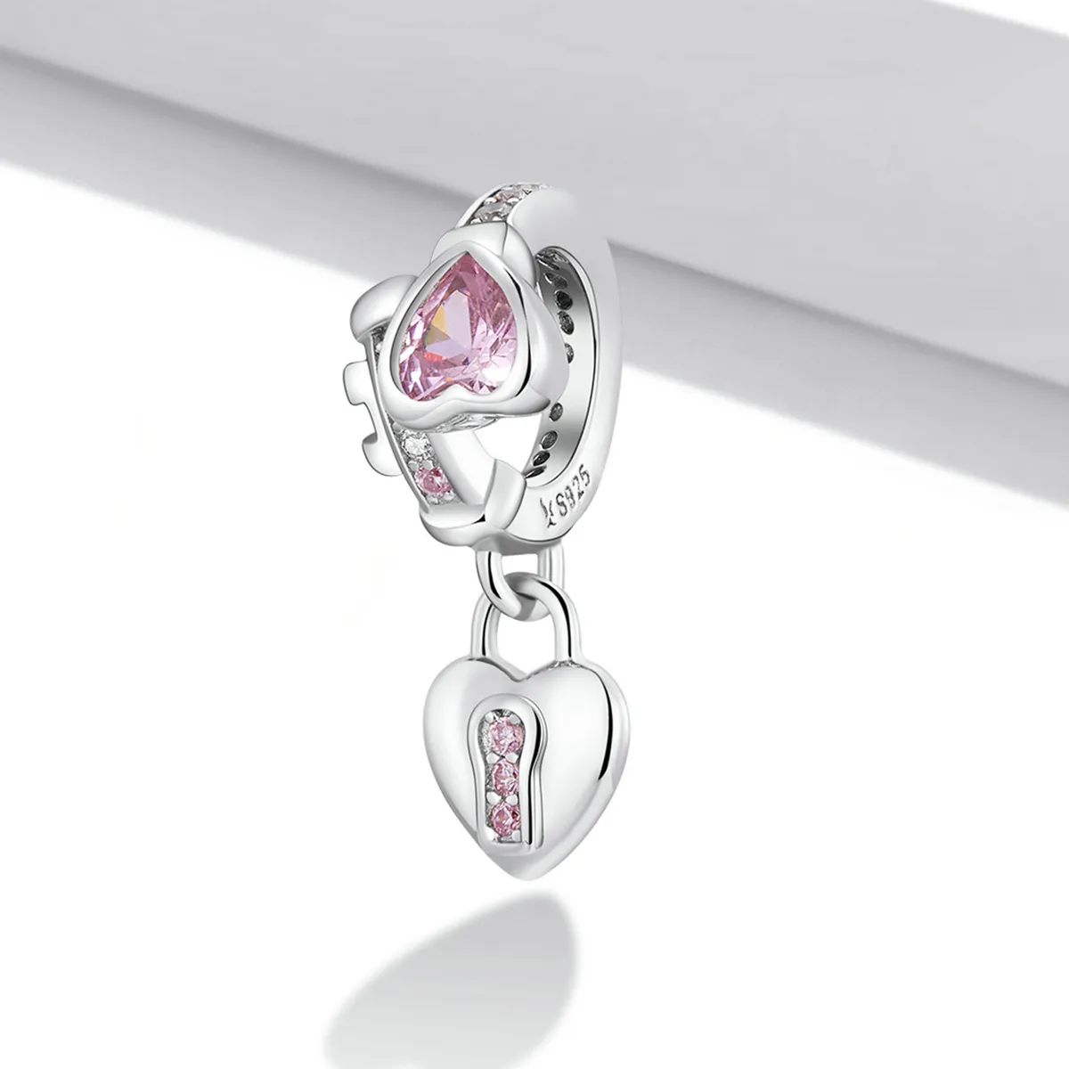 Pandora Style Love Lock Dingle - SCC2124