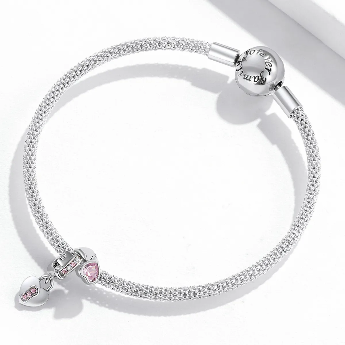 Pandora Style Love Lock Dingle - SCC2124