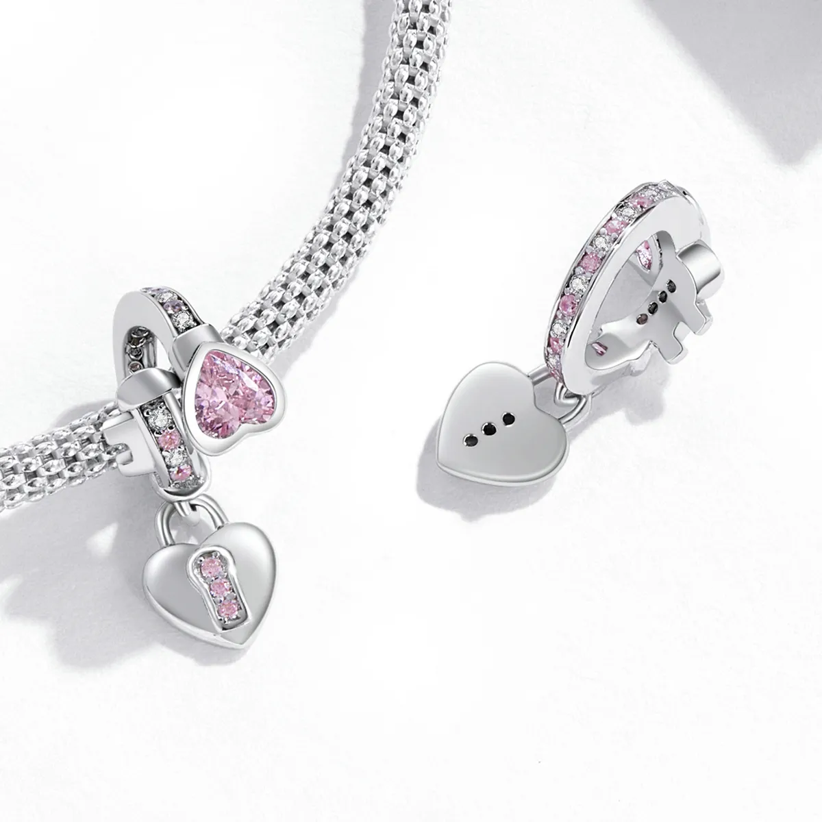 Pandora Style Love Lock Dingle - SCC2124