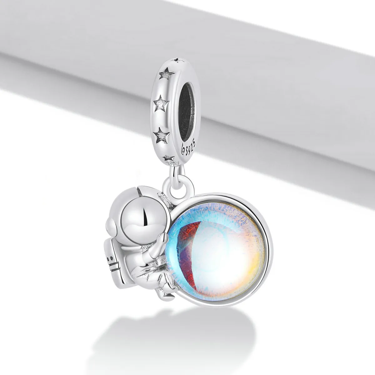 Pandora Style Lunar Astronaut Dangle - BSC581