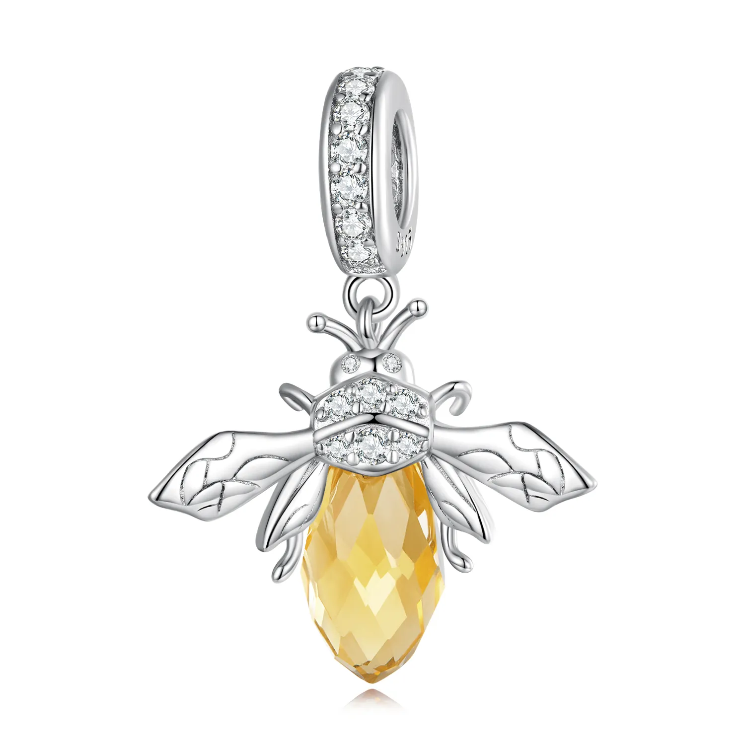 pandora style murano glass bee dangle bsc710