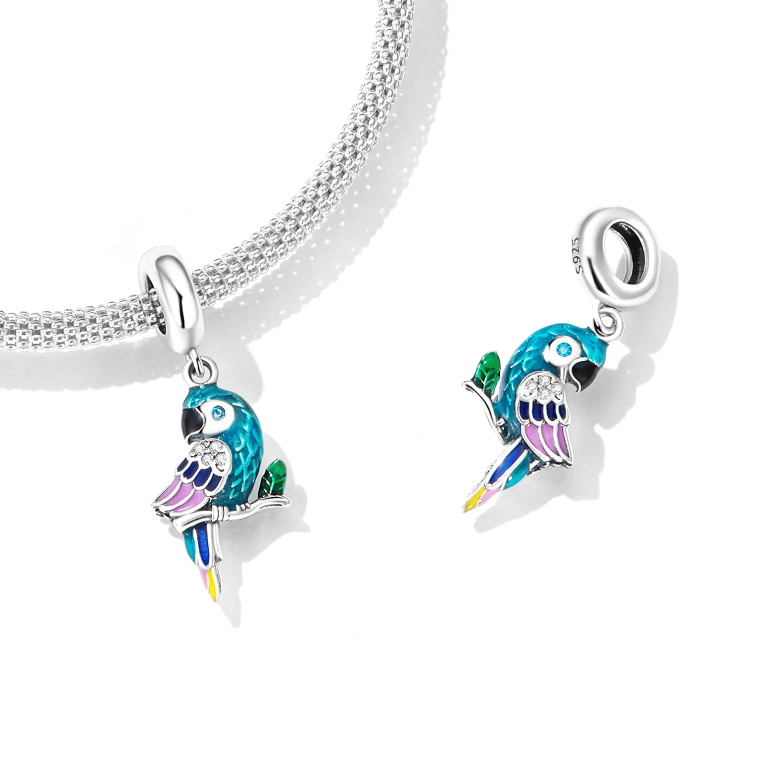 Pandora Style Parrot Dangle - SCC2271