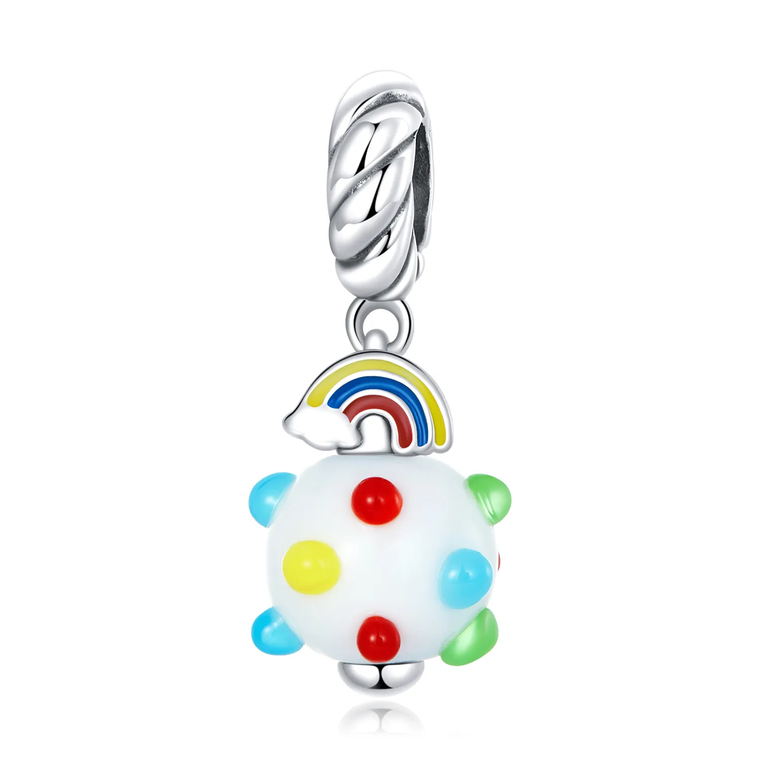 Pandora Style Rainbow Glass Dangle - SCC2225