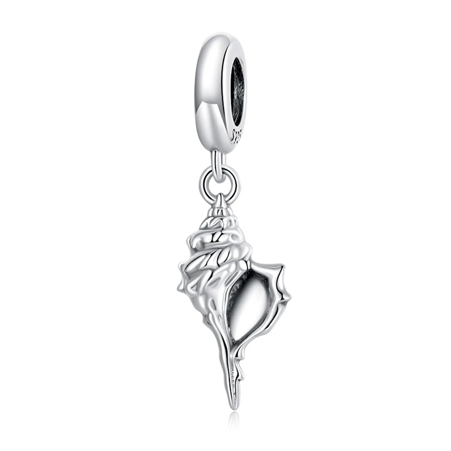 Pandora Style Silver Conch Dangle - SCC2235