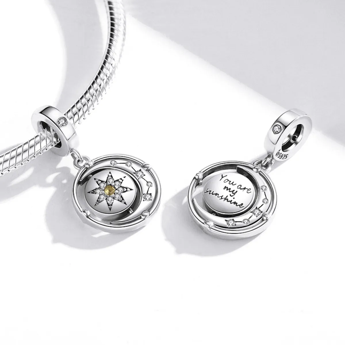 Pandora Style Stars and Moon Flow Dingle - BSC477