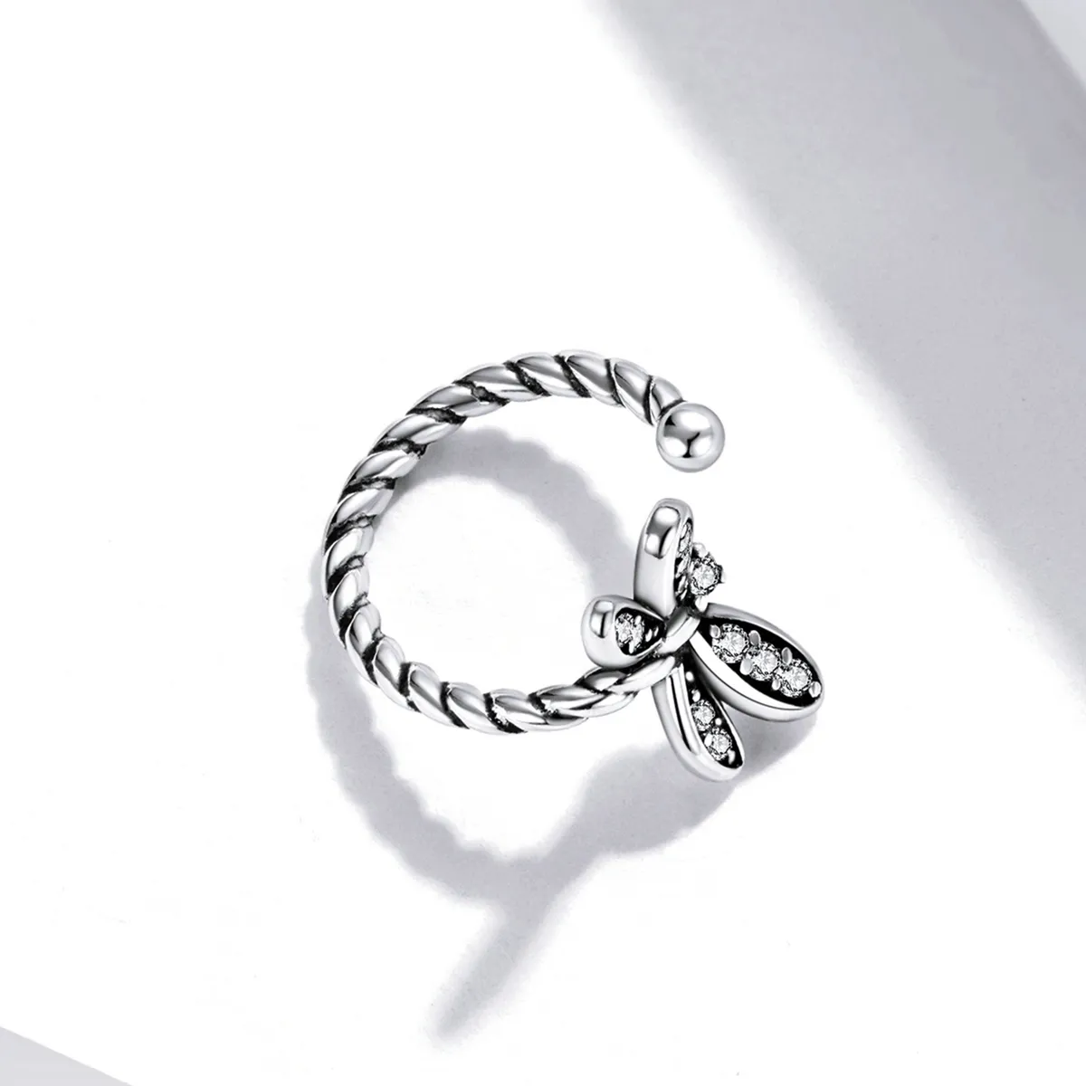 Pandora Style Delicate Dragonfly Øreklips - SCE1295