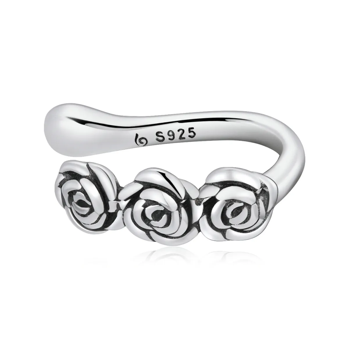 Pandora Style Retro Rose Ear-klips - BSE582