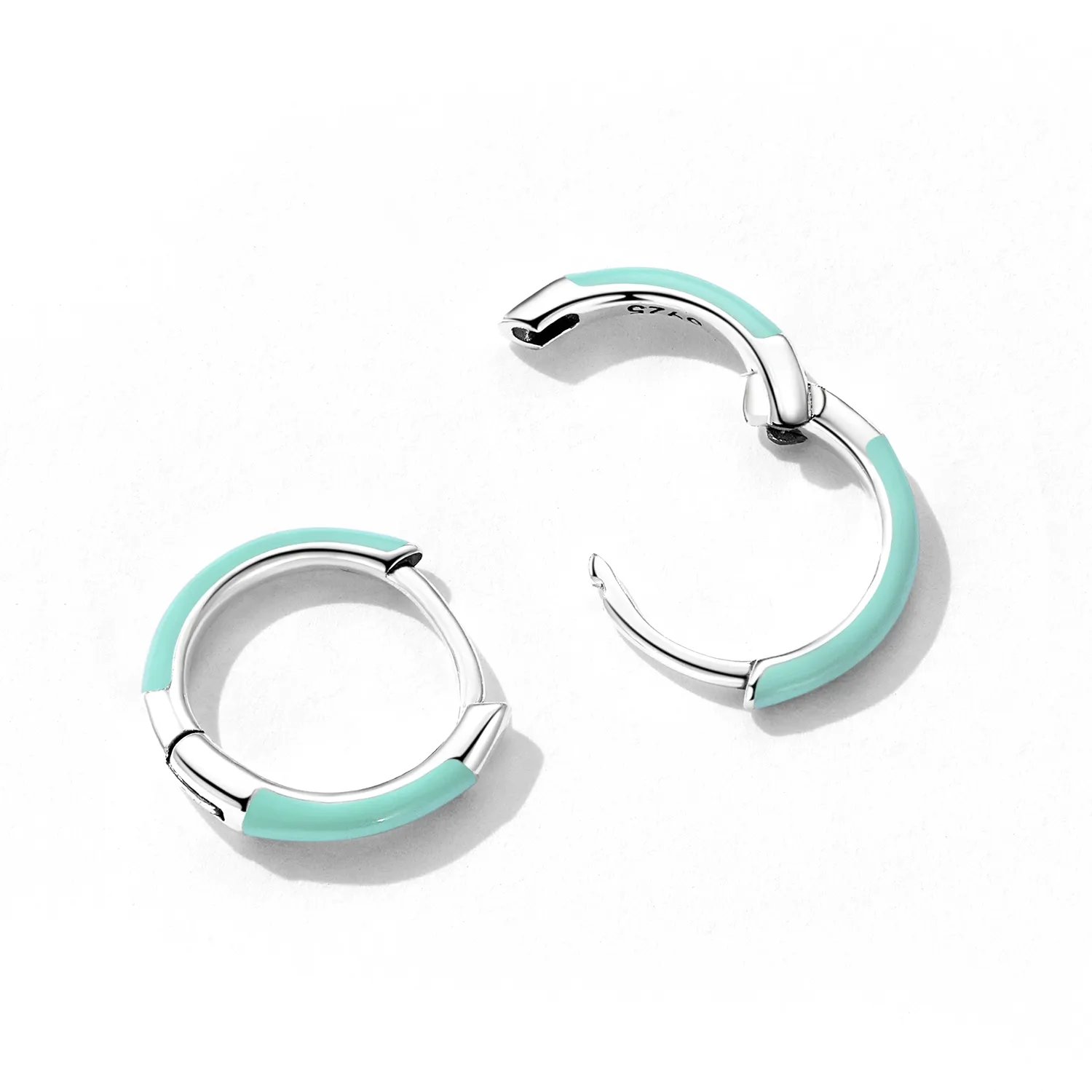 Pandora Style Double Circle Hoop Øredobber - SCE1454