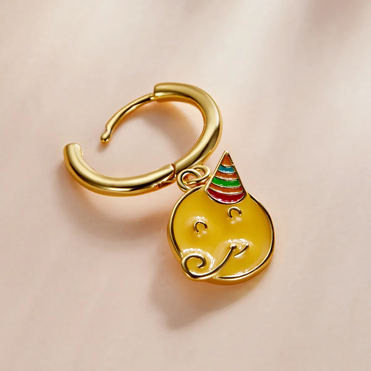 Pandora Style Emoji - Celebrate Hoop øredobber - SCE1204-A