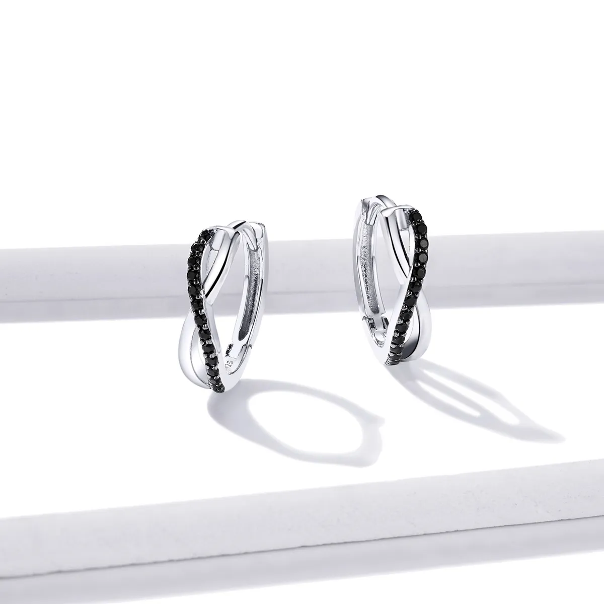 Pandora Style Infinity Symbol Hoop øredobber - BSE399