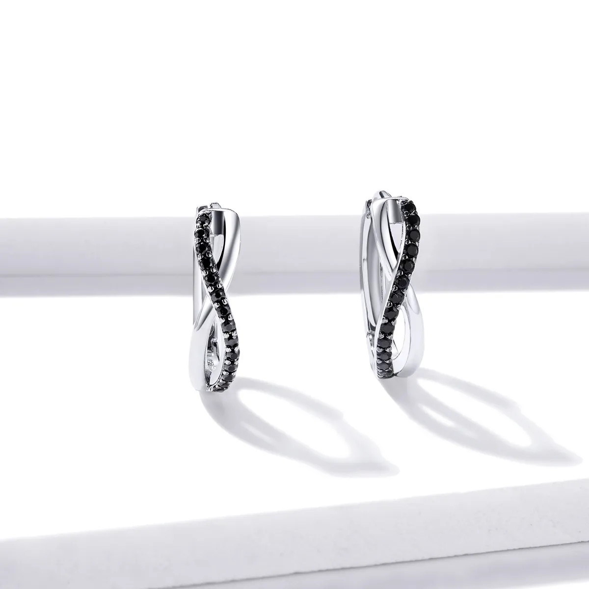 Pandora Style Infinity Symbol Hoop øredobber - BSE399