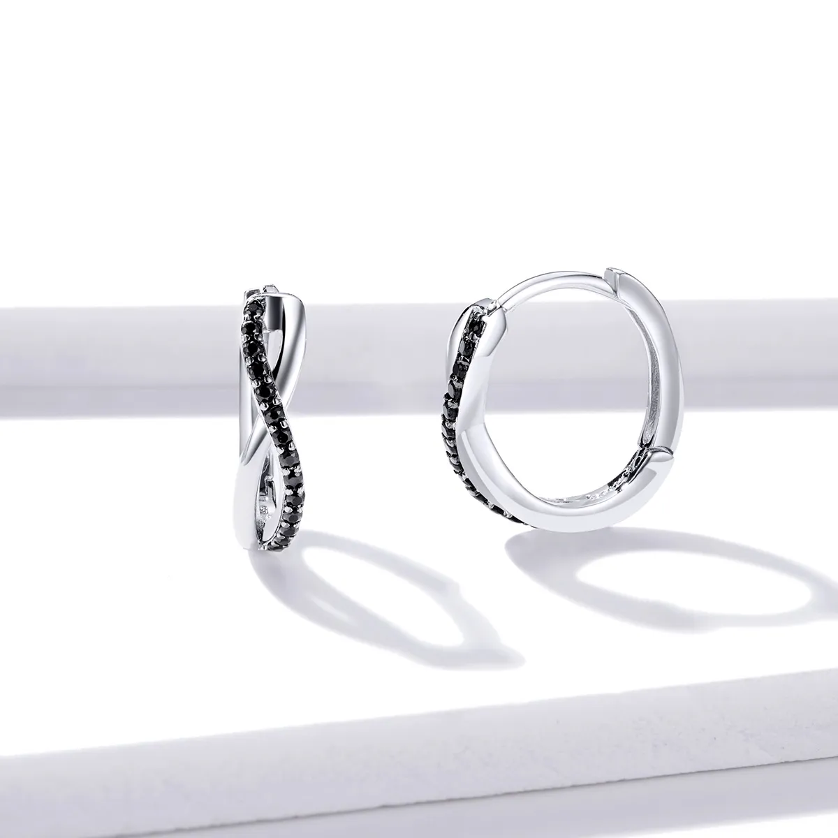 Pandora Style Infinity Symbol Hoop øredobber - BSE399