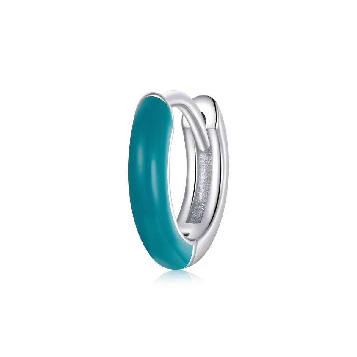 pandora style little blue hoop øredobber bse488 bu