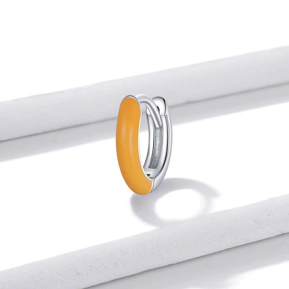 Pandora Style Little Orange Hoop øredobber - BSE488-OR