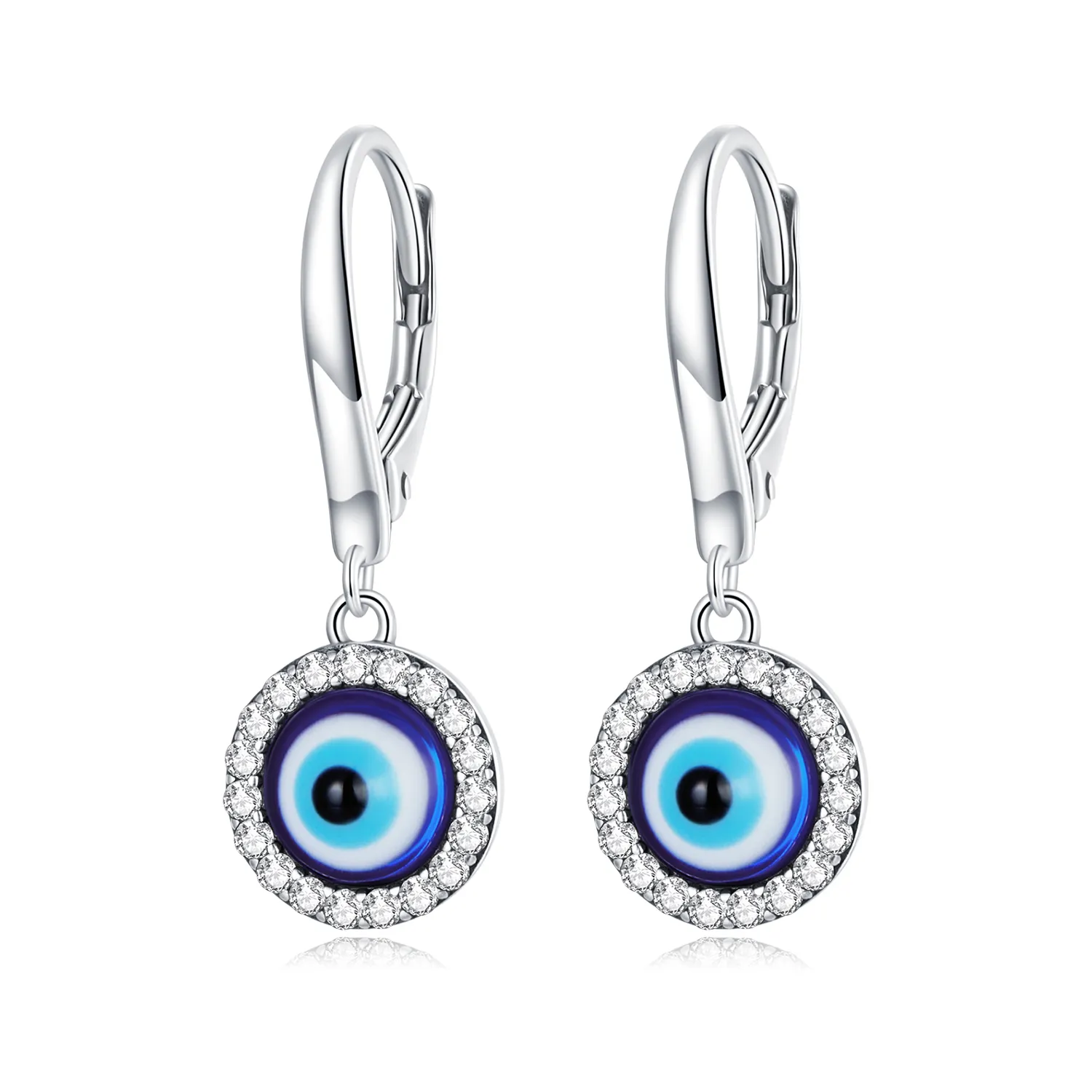 Pandora Style Resin Devil Eye Hoop øredobber - BSE638